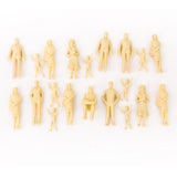 Maxbell 40pcs Painted + Unpainted Model Train Passenger People Figures Scale 1:25