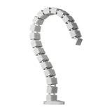 Maxbell Vertebrae Cable Management Kit Wire Threading Tube for Home Conference Table White