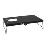 Maxbell Camping Folding Table Camping Furniture Camping Desk for Hiking Beach Travel Matte Black