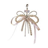 Maxbell Beaded Bowknot Phone Charm Strap Water Bottle Decoration Fashion Bag Pendant