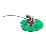 Maxbell Fishing Turtle Statue Artwork Resin Sculpture for Bedroom Living Room Indoor