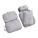 Maxbell 5x Portable Packing Cubes Packing Organizers for Clothing Garment Toiletries Gray