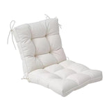 Maxbell Chair Cushion with Backrest Seat Cushion for Kitchen Office Chair Desk Chair white