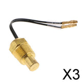Maxbell 3x12V-24V Car Truck Digital Water Temp Temperature Sensor Head Plug 17mm