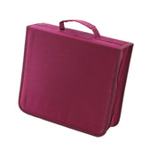 Maxbell CD Case Storage 256 Capacity Carrying Dustproof DVD Case for Office Home Car Burgundy