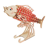 Maxbell Maxbell 3D Wooden Puzzle Fish Sea Animal Jigsaw Puzzle DIY for Kids Gift Collectible