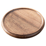 Maxbell Bamboo Serving Tray Decoration Breakfast Dinner Tray for Fruit Drinks Coffee round