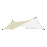 Maxbell Camping Tarp Sun Protection Awning Shelter for Backpacking Garden Picnic Khaki
