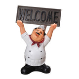 Maxbell Resin Chef Figure Ornament Lovely Chef Photo Props Style04
