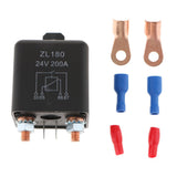 Maxbell ZL180 Car Truck Motor Starter Heavy Duty Split Charge 4 Pin Relay 200A 24V