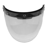 Maxbell Maxbell Motorcycle 3 Snap Helmet Visor Shield Flip Up Down Lens for Harley Clear