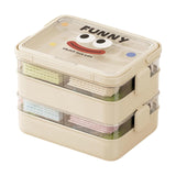 Maxbell Blocks Storage Box Puzzle Toys Organizer Storage Case for Gaming Adults Kids 5 Layers White