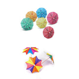 Maxbell 2x140± Colorful Parasol Umbrella Cocktail Party Drink Sticks Food Picks Decor