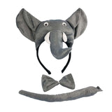 Maxbell 3xElephant Costume 3Pcs Animal Costume for Party Favors Festival Supplies Kids