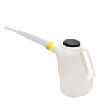 Maxbell Oil Jug Oil Pot Sealing with Spout for Motorcycle Vehicle Garage yellow rings