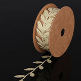 Maxbell Vintage Satin Leaf Leaves Vine Garlands Ribbon Trim Sewing DIY Craft Golden