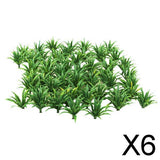 Maxbell 6x50pcs Green Scenery Landscape Model Sword Grass