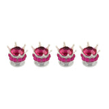 Maxbell 4 Pack Valve Stem Caps, Handmade Crown Universal Car Tire Valve Caps Chrome,Attractive Dustproof Bling Car Accessories - Aladdin Shoppers