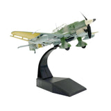 Maxbell Alloy 1/72 JU-87B Fighter Airplane Diecast Model Gift for Office Cafes Shelf
