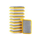 Maxbell Dishwashing Scrub Sponge Absorbent Sponge Dishwashing Rags for Plate 10Pcs 13.9x9cm