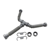 Maxbell Double Sink Drain Pipe Kit Easy to Install Repair Parts for Bathroom Kitchen
