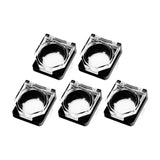 Maxbell 5Pcs Stop Button Cover 2.2cm Knob Cover for Architecture Home Logistics With Spring