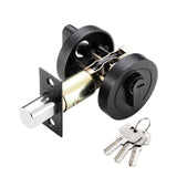 Maxbell Deadbolt Door Lock Contemporary Invisible Door Lock Single Cylinder Deadbolt Black