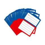 Maxbell 200Pcs Handwriting Blank Address Shipping Labels for Office Package Birthday blue and red