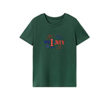 Maxbell Maxbell Women's T Shirt Summer Neck Basic Tee for Work Vacation Traveling S Green