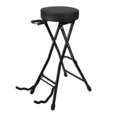 Maxbell Guitar Seat Stool Foldable Guitar Stool for Bass Players Electric Guitarists Black