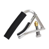 Maxbell Guitar Capo Professional Silicone Anti-slip Portable Easy to Use Accessories argent