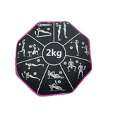 Maxbell Soft Dumbbell Sandbag 2kg Fitness Weight for Home Gym Strength Training Yoga Rose Red