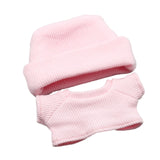 Maxbell 2x 17/15cm Dolls Clothes Clothing Hat and Top for Plush Figure 5.91/6.69inch pink