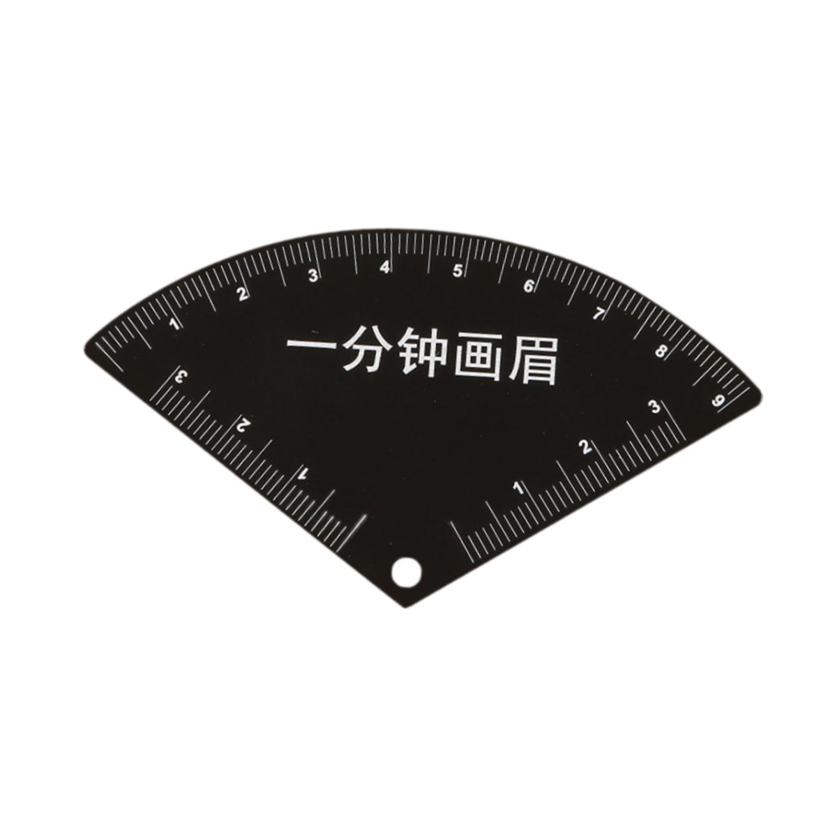 Maxbell Stainless Steel Eyebrow Stencil for Beginners Black Easy to Use Shaping Tool Fan Shape