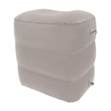 Maxbell Inflatable Travel Foot Rest Adjustable Height for Long Trip Office Home Cars Gray