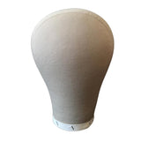 21 Inch Cork Head Canvas Cover Wig Making Mannequin & T-pin & Crochet Hook