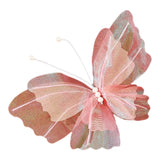 Maxbell Wedding Decor Artificial Butterfly Decoration for Outdoor and Indoor Banquet 30cmx41cm Pink