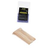 Maxbell 500g Depilatory Hot Film Hard Wax Beans+100 Piece Hair Removal Stick Spatula