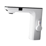 Maxbell Touchless Bathroom Faucet Smart Temperature Mixer for Toilet Restroom Office white