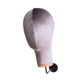 Maxbell Mannequin Head Sturdy Fashion Wall Mounted Wig Stand for Salon Shopping Mall Gray
