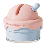 Maxbell Knife Sharpener Comfortable Ergonomic Small Compact Pocket Knives Sharpening Pink