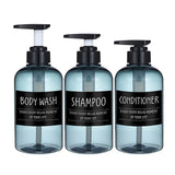 Maxbell 6Pc Foaming Soap Dispenser Lotion Shampoo Pump Bottle Blue-Black