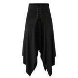 Maxbell Maxbell Womens Midi Skirt Open Front High Waist Gothic Skirt Halloween Costume M