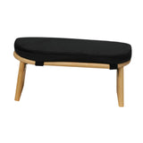 Maxbell Meditation Bench Soft Bamboo Kneeling Stool for Balcony Bedroom Tea Ceremony Black
