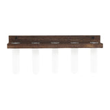 Maxbell Wall Hanging Propagation Station with Wooden Stand Clear for Bedroom Balcony