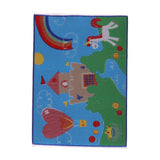 Maxbell 1/12 Fashion Blue Dream Castle Carpet Area Rug for Dolls House Sitting Room Garden Life Scenes Decor - Aladdin Shoppers