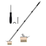 Maxbell Manual Crevice Weeding Brush Crevice Cleaning Tool for Driveway Cracks Decks