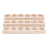 Maxbell Maxbell Wooden Essential Oil Holder Display Storage Rack Tray Organizer  18 Slots