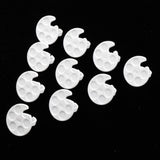Maxbell Maxbell 10x Finger Nail Art Palette Hand Ring Palette Nail Color Mixing Tool White