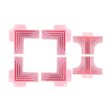 Corner Guides for Chipboard Boxes Sturdy for Gift Boxes Accessories Dioramas Pink